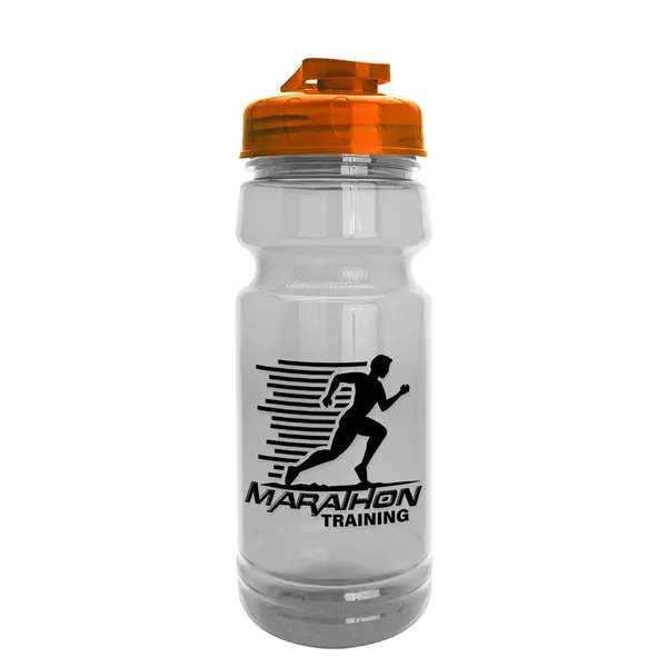 The Trainer - 24 oz. Clear Sports Bottles with USA Flip... from ASI 40480 Koozie Group