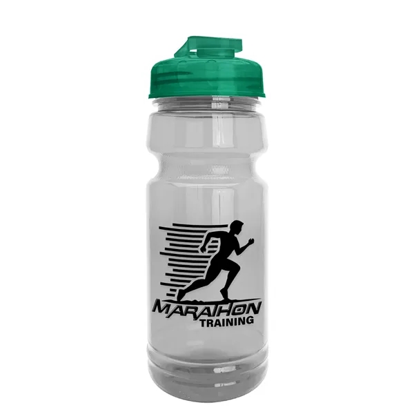 The Trainer - 24 oz. Clear Sports Bottles with USA Flip... from ASI 40480 Koozie Group