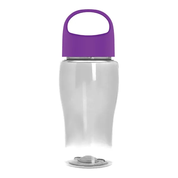Poly-Pure Jr. 18 Oz. Transparent Bottle With Oval Crest Lid... from ASI 40480 Koozie Group