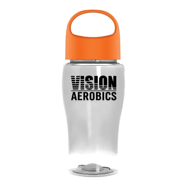 Poly-Pure Jr. 18 Oz. Transparent Bottle With Oval Crest Lid... from ASI 40480 Koozie Group