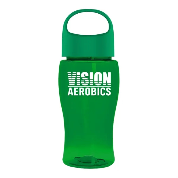 Poly-Pure Jr. 18 Oz. Transparent Bottle With Oval Crest Lid... from ASI 40480 Koozie Group