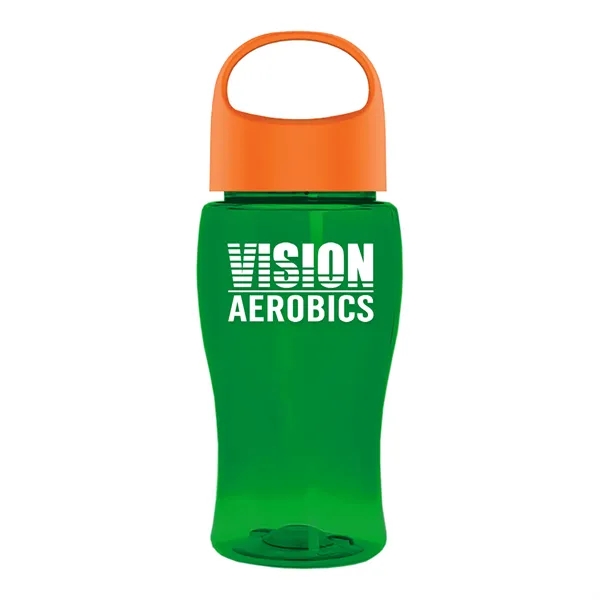 Poly-Pure Jr. 18 Oz. Transparent Bottle With Oval Crest Lid... from ASI 40480 Koozie Group