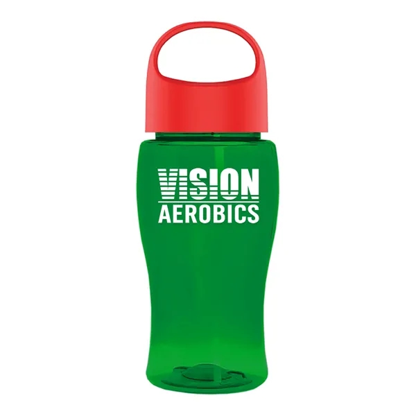 Poly-Pure Jr. 18 Oz. Transparent Bottle With Oval Crest Lid... from ASI 40480 Koozie Group