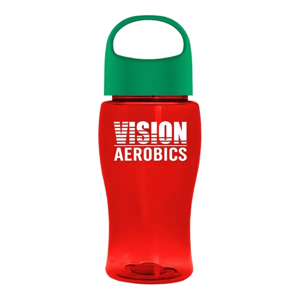 Poly-Pure Jr. 18 Oz. Transparent Bottle With Oval Crest Lid... from ASI 40480 Koozie Group