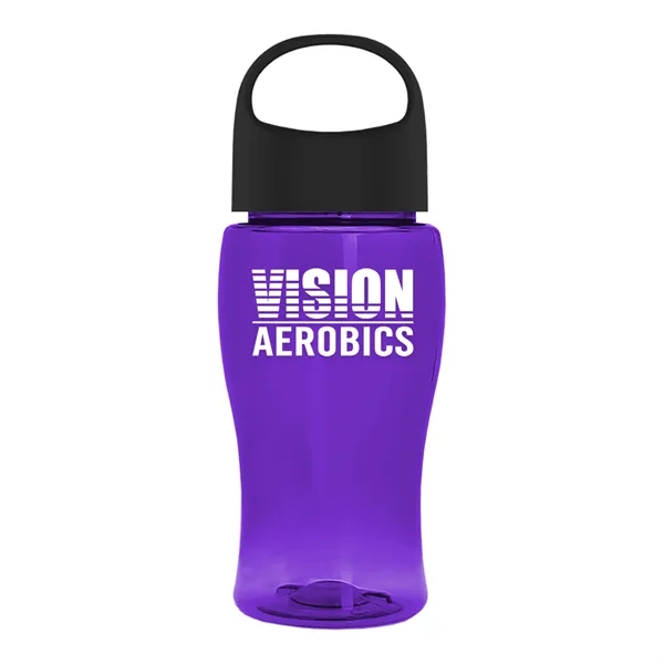 Poly-Pure Jr. 18 Oz. Transparent Bottle With Oval Crest Lid... from ASI 40480 Koozie Group