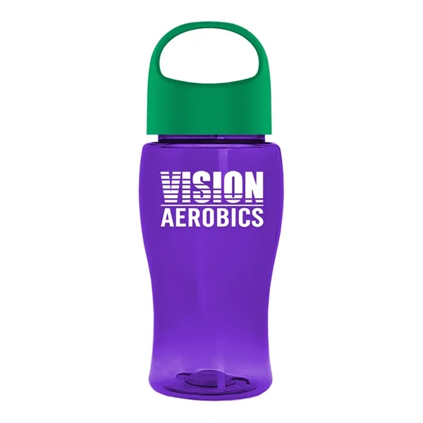 Poly-Pure Jr. 18 Oz. Transparent Bottle With Oval Crest Lid... from ASI 40480 Koozie Group