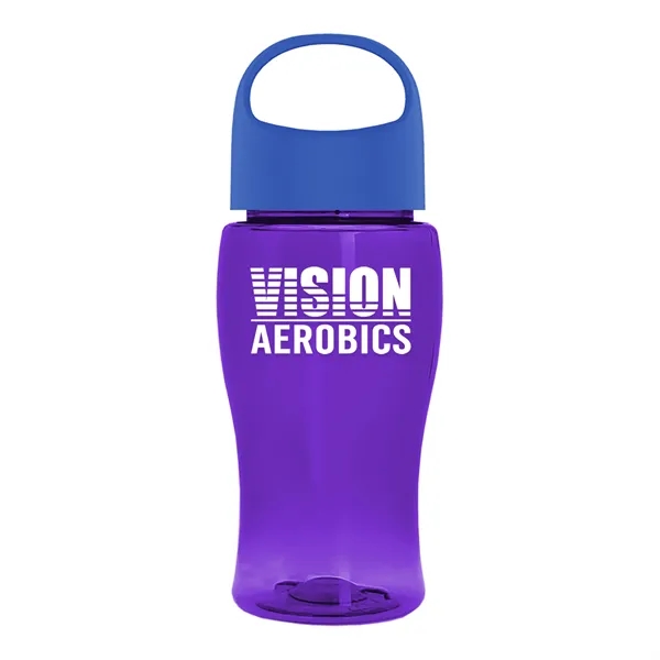 Poly-Pure Jr. 18 Oz. Transparent Bottle With Oval Crest Lid... from ASI 40480 Koozie Group