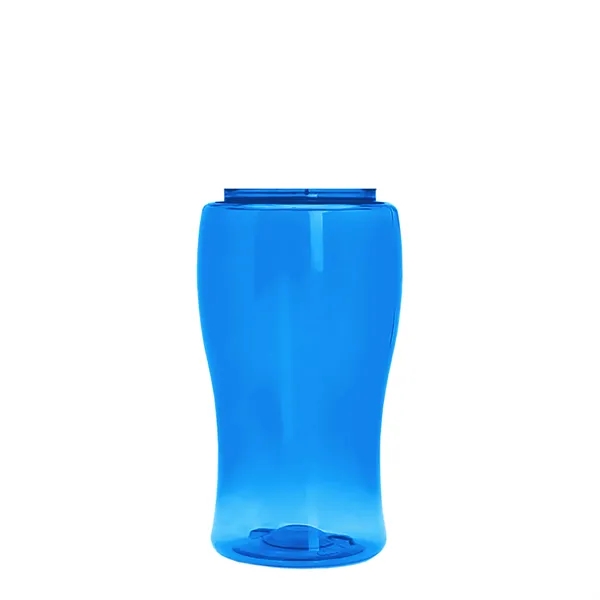 Poly-Pure Jr. 18 Oz. Transparent Bottle With Oval Crest Lid... from ASI 40480 Koozie Group