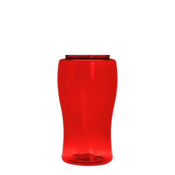 Poly-Pure Jr. 18 Oz. Transparent Bottle With Oval Crest Lid... from ASI 40480 Koozie Group