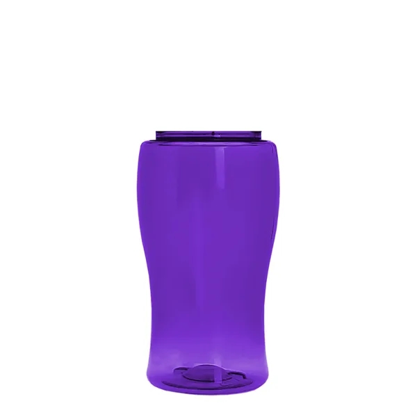 Poly-Pure Jr. 18 Oz. Transparent Bottle With Oval Crest Lid... from ASI 40480 Koozie Group