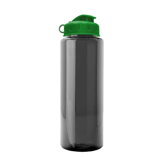 Transparent sports bottle, 32 oz. made of recycled PETE with flip... from ASI 40480 Koozie Group