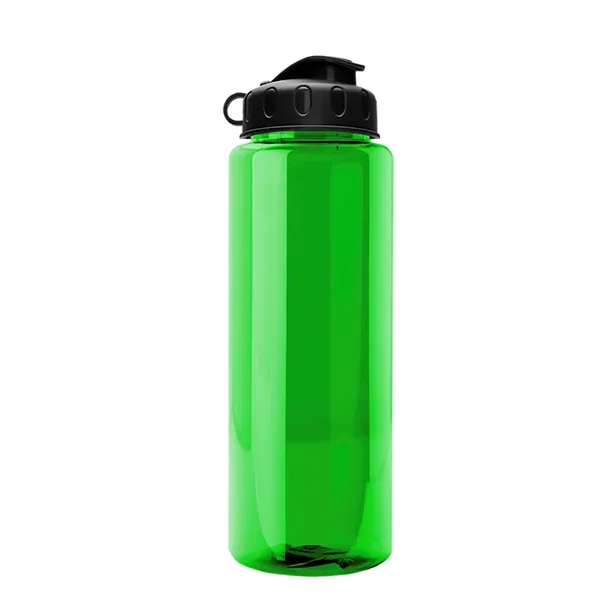 Transparent sports bottle, 32 oz. made of recycled PETE with flip... from ASI 40480 Koozie Group