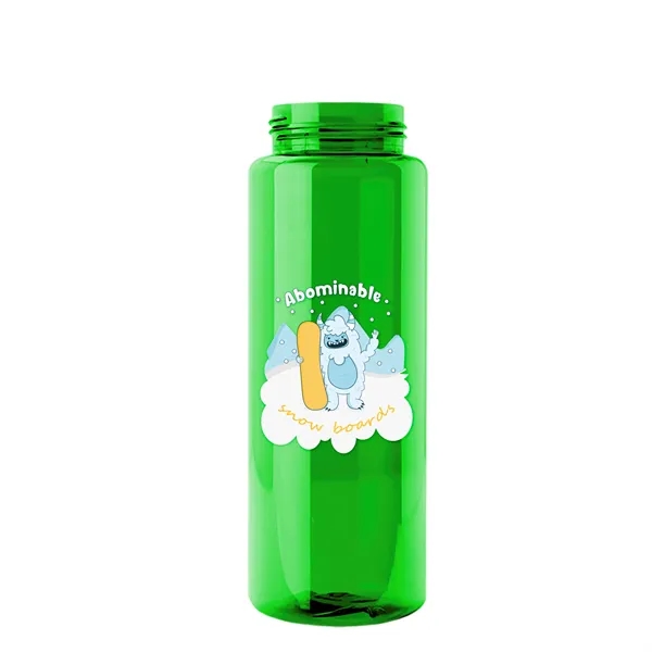 Transparent sports bottle, 32 oz. made of recycled PETE with flip... from ASI 40480 Koozie Group