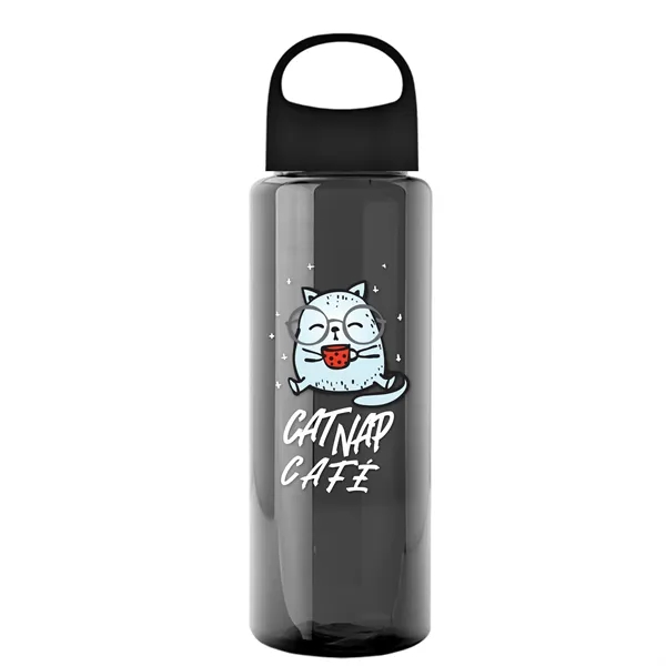 32 oz. Transparent Bottle with Oval Crest lid. Go Big and... from ASI 40480 Koozie Group