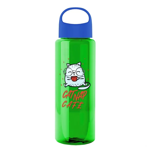 32 oz. Transparent Bottle with Oval Crest lid. Go Big and... from ASI 40480 Koozie Group
