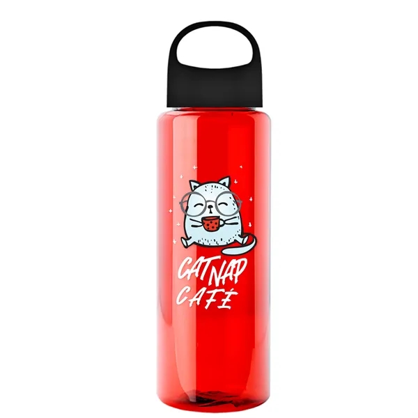 32 oz. Transparent Bottle with Oval Crest lid. Go Big and... from ASI 40480 Koozie Group