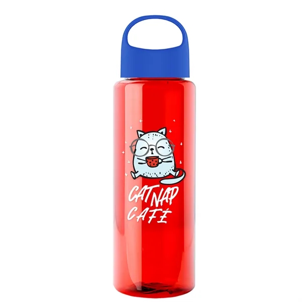 32 oz. Transparent Bottle with Oval Crest lid. Go Big and... from ASI 40480 Koozie Group