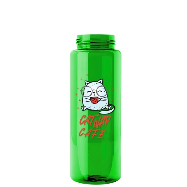 32 oz. Transparent Bottle with Oval Crest lid. Go Big and... from ASI 40480 Koozie Group