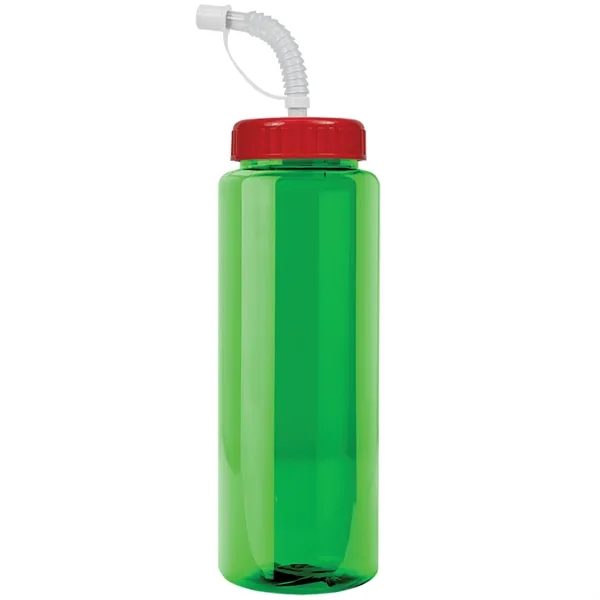 Transparent sports bottle, 32 oz. made of reusable and recyclable PETE.... from ASI 40480 Koozie Group