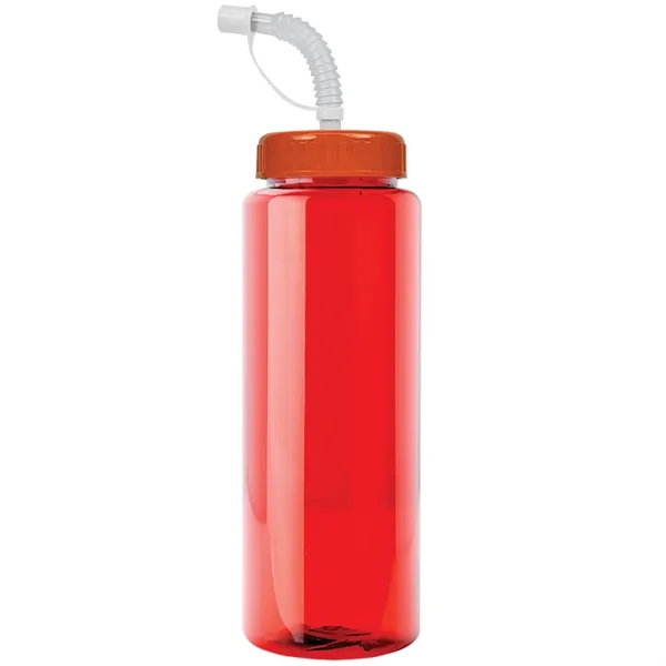 Transparent sports bottle, 32 oz. made of reusable and recyclable PETE.... from ASI 40480 Koozie Group