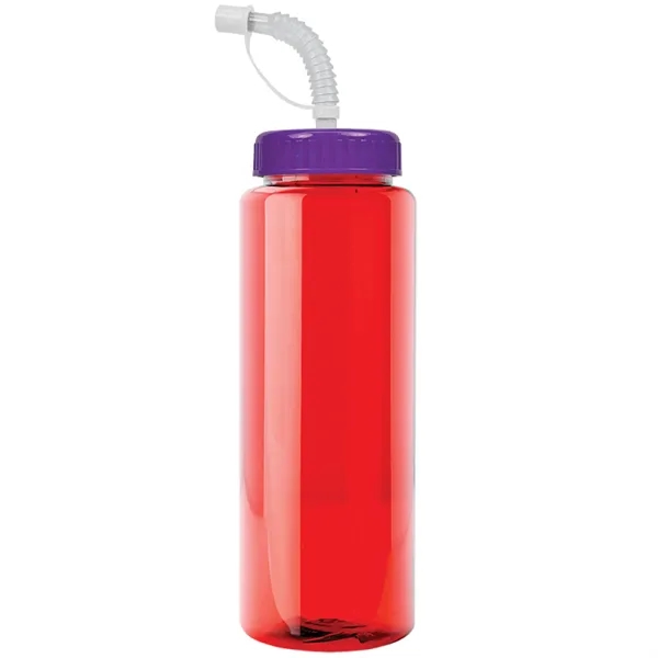 Transparent sports bottle, 32 oz. made of reusable and recyclable PETE.... from ASI 40480 Koozie Group
