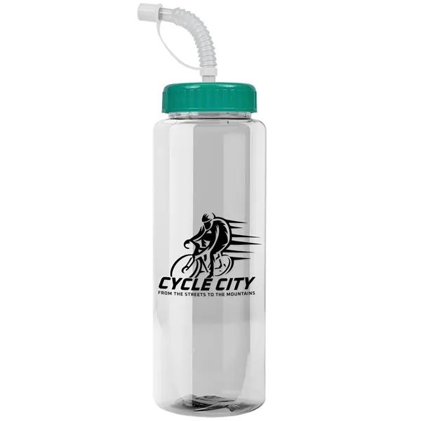 Transparent sports bottle, 32 oz. made of reusable and recyclable PETE.... from ASI 40480 Koozie Group
