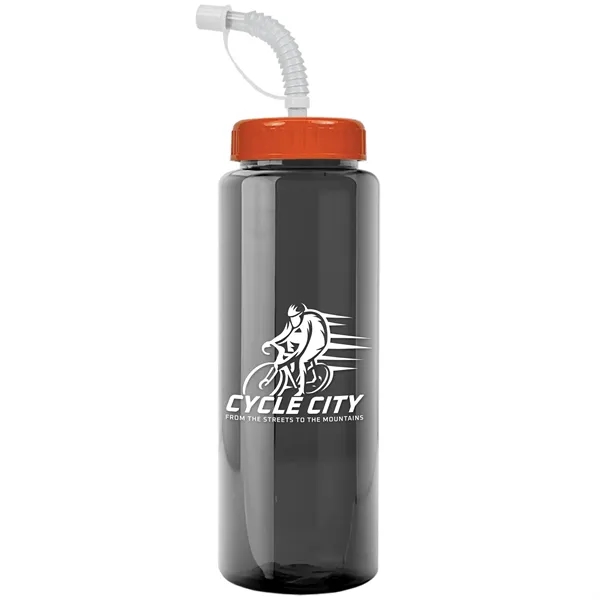 Transparent sports bottle, 32 oz. made of reusable and recyclable PETE.... from ASI 40480 Koozie Group