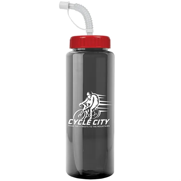 Transparent sports bottle, 32 oz. made of reusable and recyclable PETE.... from ASI 40480 Koozie Group