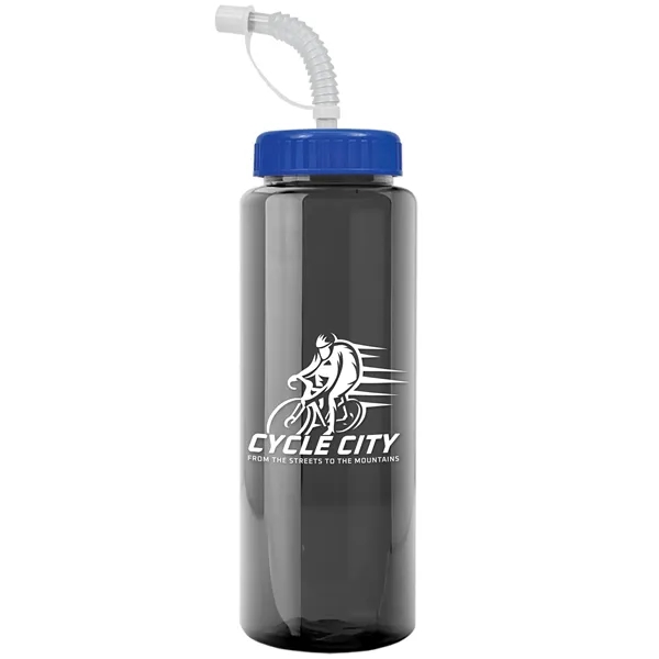 Transparent sports bottle, 32 oz. made of reusable and recyclable PETE.... from ASI 40480 Koozie Group