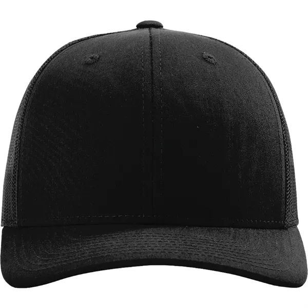 Richardson 112 snapback six-panel cotton and polyester trucker cap with leatherette... from ASI 74601 Calico