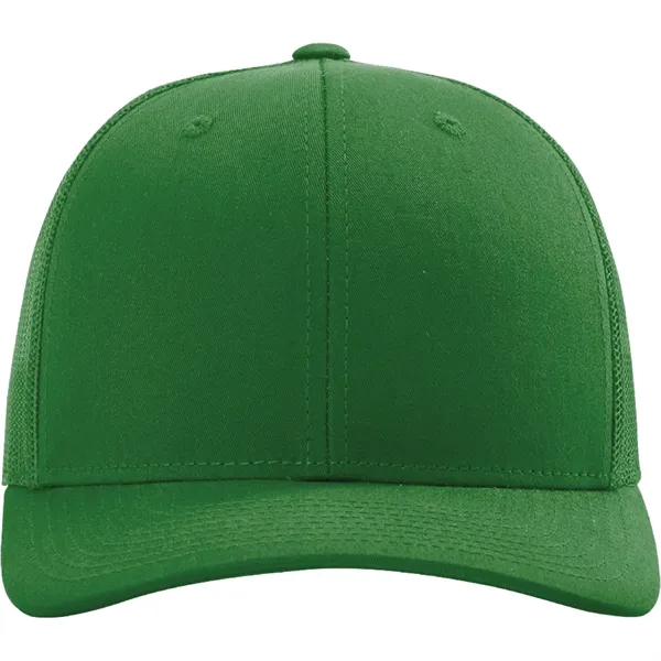 Richardson 112 snapback six-panel cotton and polyester trucker cap with leatherette... from ASI 74601 Calico