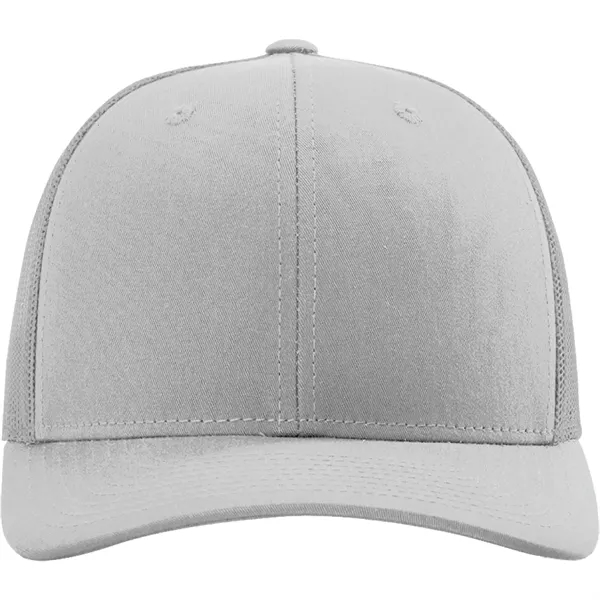 Richardson 112 snapback six-panel cotton and polyester trucker cap with leatherette... from ASI 74601 Calico