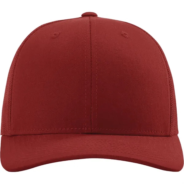 Richardson 112 snapback six-panel cotton and polyester trucker cap with leatherette... from ASI 74601 Calico