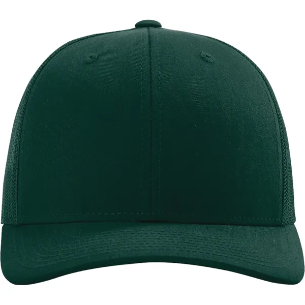 Richardson 112 snapback six-panel cotton and polyester trucker cap with leatherette... from ASI 74601 Calico