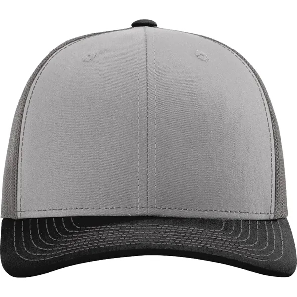 Richardson 112 snapback six-panel cotton and polyester trucker cap with leatherette... from ASI 74601 Calico