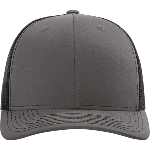 Richardson 112 snapback six-panel cotton and polyester trucker cap with leatherette... from ASI 74601 Calico