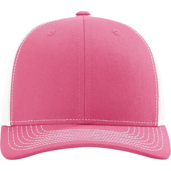 Richardson 112 snapback six-panel cotton and polyester trucker cap with leatherette... from ASI 74601 Calico