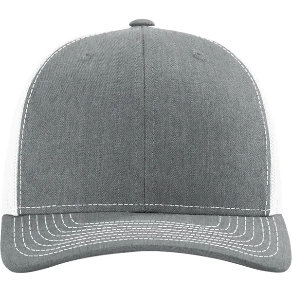 Richardson 112 snapback six-panel cotton and polyester trucker cap with leatherette... from ASI 74601 Calico