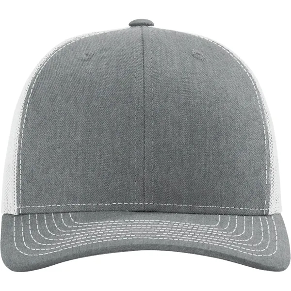 Richardson 112 snapback six-panel cotton and polyester trucker cap with leatherette... from ASI 74601 Calico