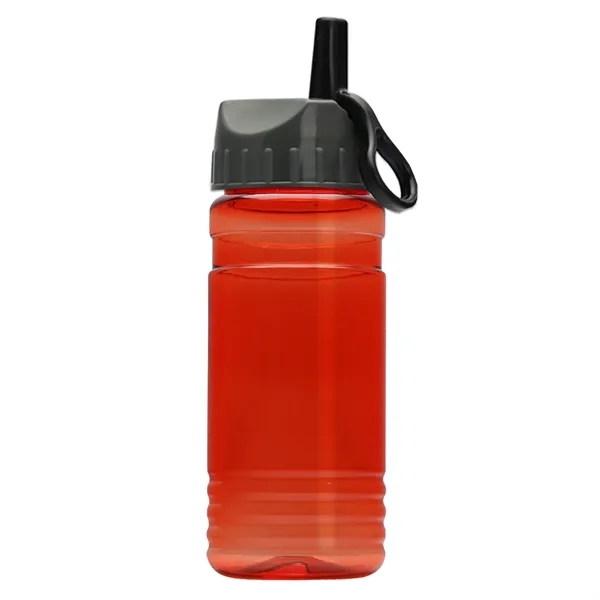 Transparent sports bottle, 20 oz. Sports Bottle - Ring Straw Lid... from ASI 40480 Koozie Group