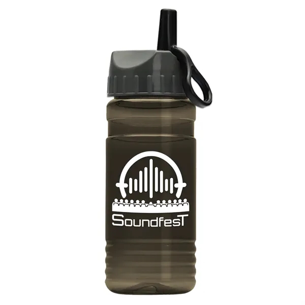 Transparent sports bottle, 20 oz. Sports Bottle - Ring Straw Lid... from ASI 40480 Koozie Group