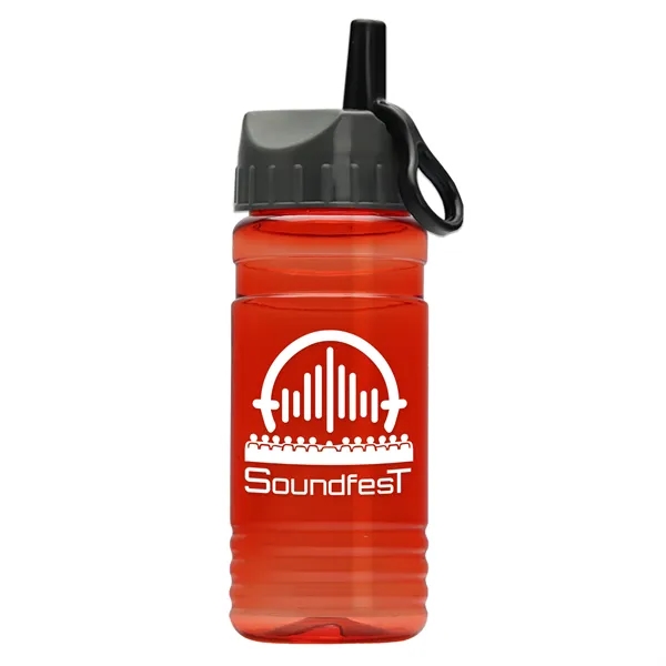 Transparent sports bottle, 20 oz. Sports Bottle - Ring Straw Lid... from ASI 40480 Koozie Group