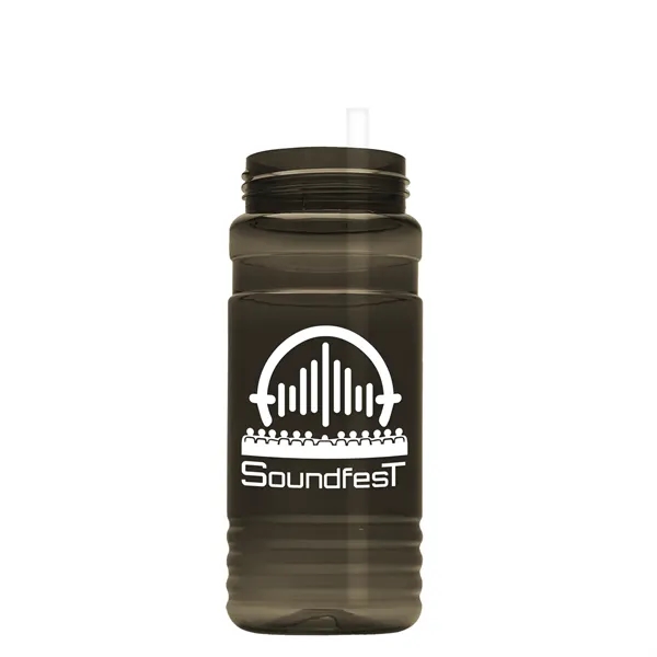 Transparent sports bottle, 20 oz. Sports Bottle - Ring Straw Lid... from ASI 40480 Koozie Group