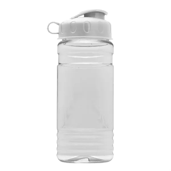 Transparent sports bottle, 2 oz. Straight-wall design with Flip Top Lid... from ASI 40480 Koozie Group