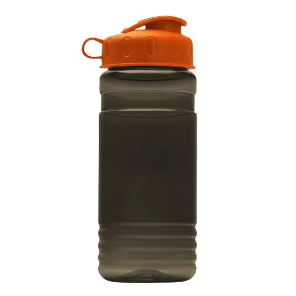 Transparent sports bottle, 2 oz. Straight-wall design with Flip Top Lid... from ASI 40480 Koozie Group
