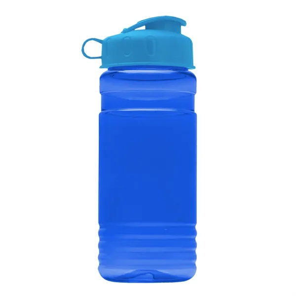Transparent sports bottle, 2 oz. Straight-wall design with Flip Top Lid... from ASI 40480 Koozie Group