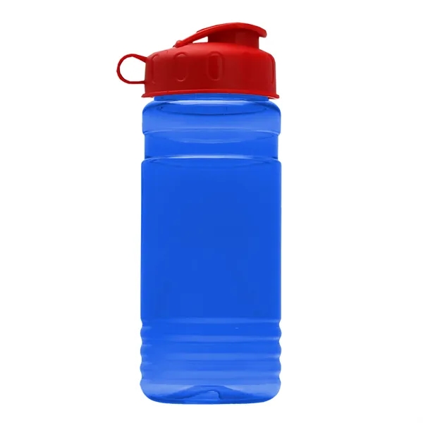 Transparent sports bottle, 2 oz. Straight-wall design with Flip Top Lid... from ASI 40480 Koozie Group