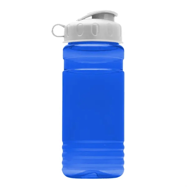 Transparent sports bottle, 2 oz. Straight-wall design with Flip Top Lid... from ASI 40480 Koozie Group