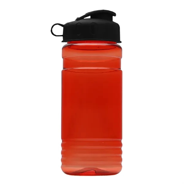 Transparent sports bottle, 2 oz. Straight-wall design with Flip Top Lid... from ASI 40480 Koozie Group