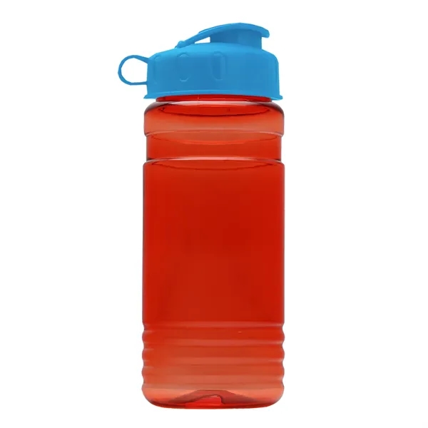 Transparent sports bottle, 2 oz. Straight-wall design with Flip Top Lid... from ASI 40480 Koozie Group